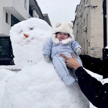 Fatih sa snješkom💙