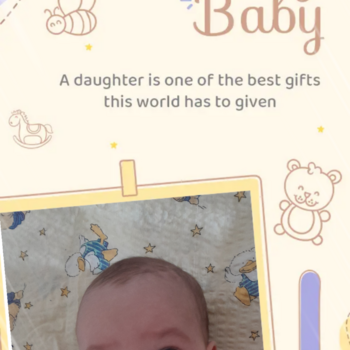 Moj maleni cvijet u cvatu.