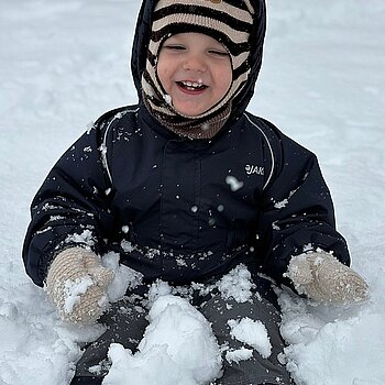 Prvo uživanje na snijegu, pa topla kašica! Yuuupi